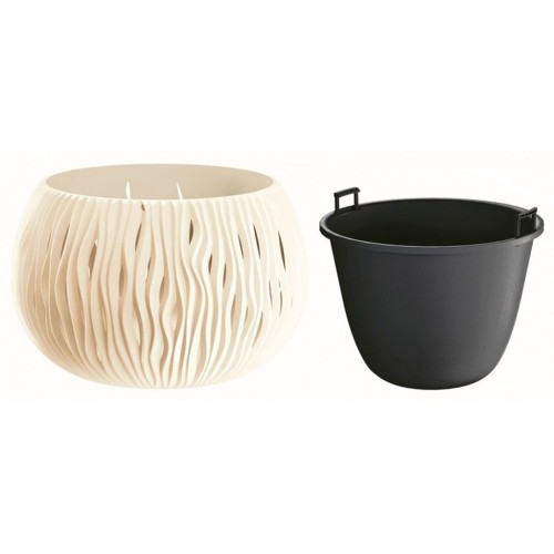 Prosperplast SANDY Bowl kvetináč 29cm, 4l, krémová DSK290 Prosperplast SANDY Bowl kvetináč 29cm, 4l, krémová DSK290