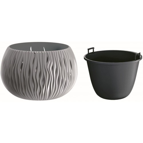 Prosperplast SANDY Bowl kvetináč 48cm, 21l, šedý kameň DSK480 Prosperplast SANDY Bowl kvetináč 48cm, 21l, šedý kameň DSK480
