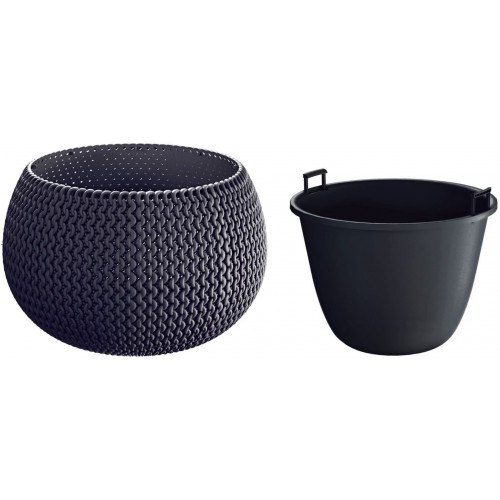 Prosperplast SPLOFY Bowl kvetináč 23,9cm, 2,3l, antracit DKSP240 Prosperplast SPLOFY Bowl kvetináč 23,9cm, 2,3l, antracit DKSP240