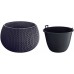 Prosperplast SPLOFY Bowl kvetináč 23,9cm, 2,3l, antracit DKSP240