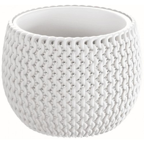 Prosperplast SPLOFY Bowl kvetináč 14,4cm, 0,75l, biela DKSP150