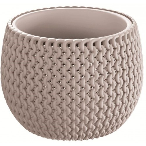 Prosperplast SPLOFY Bowl kvetináč 14,4cm, 0,75l, mocca DKSP150