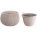Prosperplast SPLOFY Bowl kvetináč 37cm, 9l, mocca DKSP370