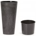 Prosperplast TUBUS SLIM BETON Effect Kvetináč s vkladom 15cm, 3,3l, antracit DTUS150E