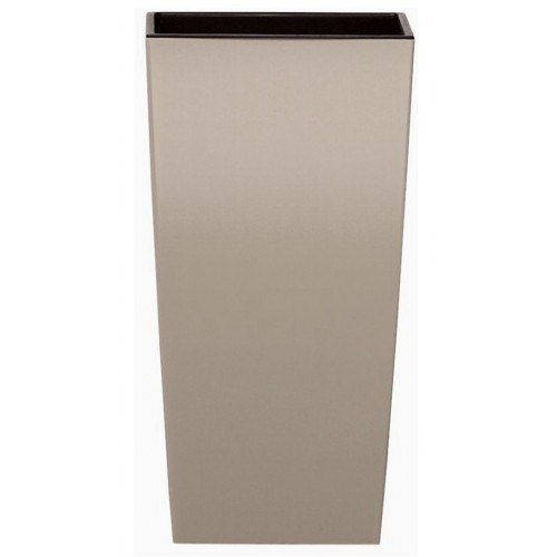 Prosperplast URBI SQUARE MATT Kvetináč s vkladom 4l, 14cm, mocca DURS140