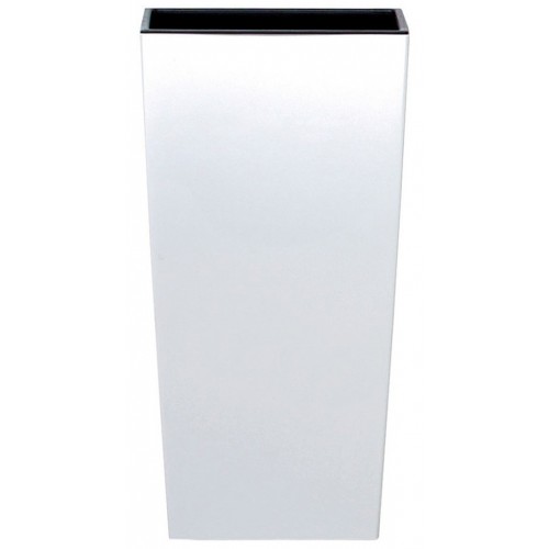 Prosperplast URBI SQUARE Kvetináč s vkladom 29,5cm, biela DURS300