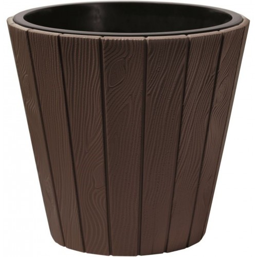 Prosperplast WOODE kvetináč 39,3x37cm, hnedá DBWO400 Prosperplast WOODE kvetináč 39,3x37cm, hnedá DBWO400