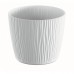 PROSPERPLAST SANDY Kvetináč 14,9 cm, biela DSY150