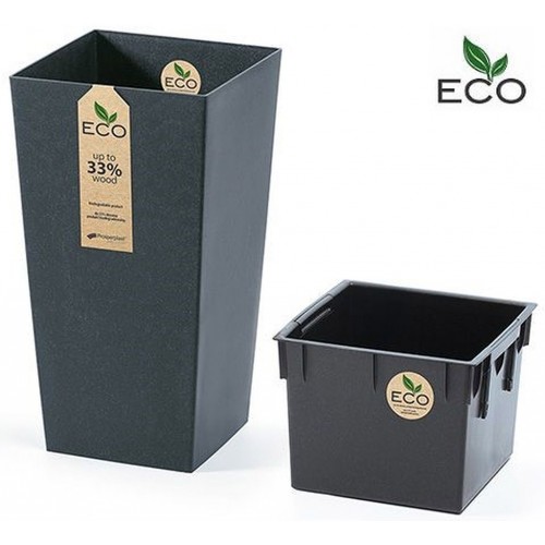 Prosperplast URBI SQUARE ECO Kvetináč 40cm, antracit DURS400W