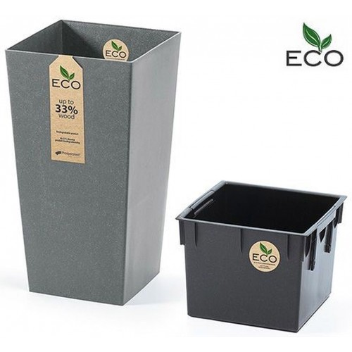 Prosperplast URBI SQUARE ECO Kvetináč 40cm, šedý kameň DURS400W