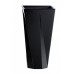 PROSPERPLAST URBI TWIST P Kvetináč 14 cm, 1,2 / 2,8 l, čierna DURD140P