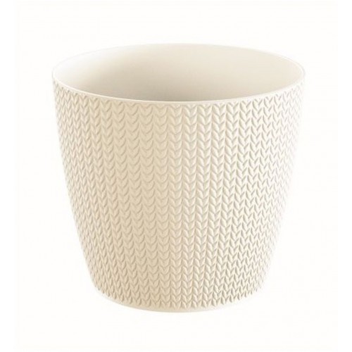 Prosperplast WHEATY Kvetináč 15,7 cm, krémová DWH160