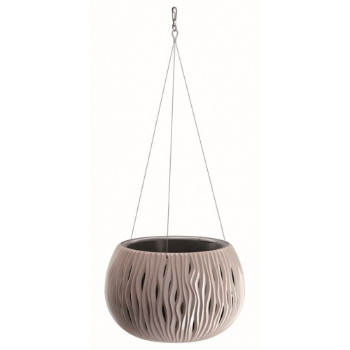 Prosperplast SANDY BOWL WS závesný kvetináč 37cm, 9l, mocca DSK370WS