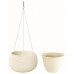 PROSPERPLAST SPLOFY Bowl WS závesný kvetináč 37 cm, krémová DKSP370WS