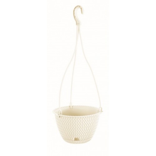 Prosperplast SPLOFY ROUND W Závesný kvetináč 27 cm, krémová DSPW270 Prosperplast SPLOFY ROUND W Závesný kvetináč 27 cm, krémová DSPW270