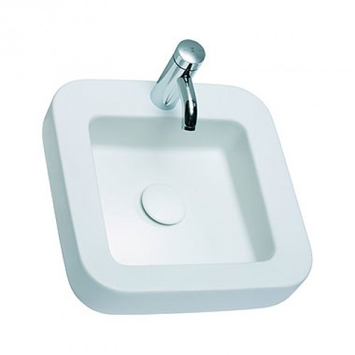 KOLO Cocktail umývadlo štvorcové 45 cm, na dosku, s otvorom pre batériu, Reflex L31646900