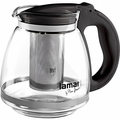 LAMART Kanvica na prípravu čaju LT7027 VERREčerná 1,5 l