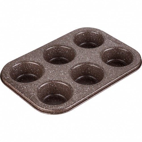 LAMART LT3081 MARBLE forma 6 muffinov 26,5X18 cm hnedá LAMART LT3081 MARBLE forma 6 muffinov 26,5X18 cm hnedá