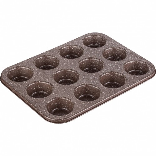 LAMART LT3082 MARBLE forma 12 muffinov 35,5x26,5 cm hnedá LAMART LT3082 MARBLE forma 12 muffinov 35,5x26,5 cm hnedá