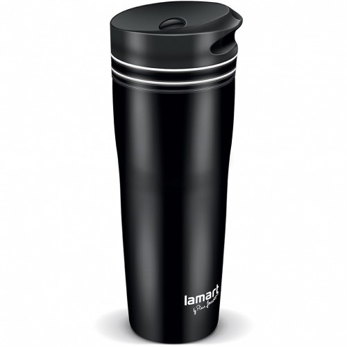 LAMART MANQ LT4049 termohrnček 360 ml čern / bie 42002974