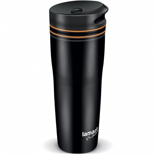 LAMART MANQ LT4051 termohrnček 360 ml čern / ora 42002976
