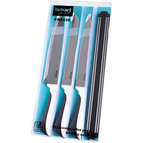 LAMART PRECIS LT3038 Sada 3 nožov + magnetická lišta 42000523