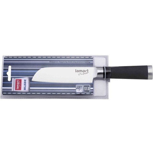 LAMART BLADE Nôž Santoku LT2025, čepeľ 12,5 cm, čierna / nerez, 42000184 LAMART BLADE Nôž Santoku LT2025, čepeľ 12,5 cm, čierna / nerez, 42000184