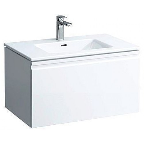 LAUFEN PRO S Umývadlo so skrinkou 80 cm, s vnútornou zásuvkou, wenge 8.6096.4.423.104.1