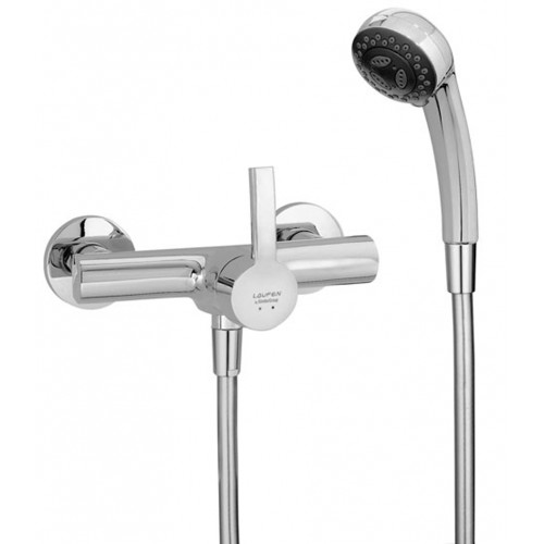 LAUFEN CURVEPRO Sprchová nástenná batéria, Ecototal, hadica 180cm, sprcha Comfort Tre LAUFEN CURVEPRO Sprchová nástenná batéria, Ecototal, hadica 180cm, sprcha Comfort Tre