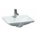 Laufen PRO A Vstavané umývadlo 53x40,5 cm, s otvorom, biele 8.1196.6.000.104.1
