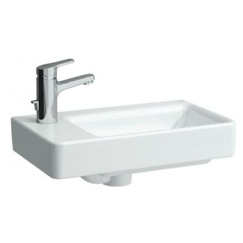 LAUFEN PRO A umývadielko asymetrické, ľavé 48 x 28 cm, s otvorom, biele 8.1595.5.000.104.1