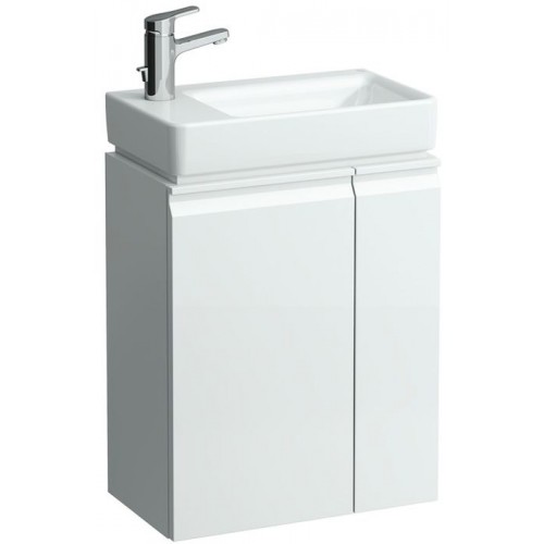 LAUFEN PRO Skrinka pod umývadlo, ľavá, 470mm, poličky vpravo, biela, 4.8300.1.095.463.1