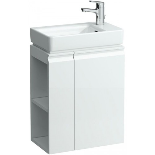 LAUFEN PRO Skrinka pod umývadlo, pravá, 470mm, poličky vľavo, biela, 4.8300.2.095.463.1