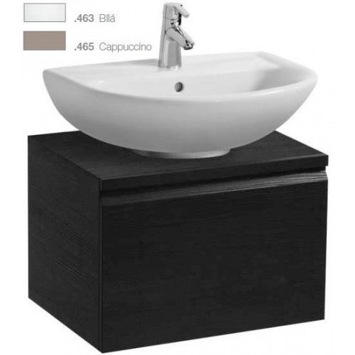 LAUFEN PRO Skrinka pod umývadlo, 570mm, golier, zásuvka+polička, biela, 4.8303.5.095.463.1