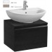 LAUFEN PRO Skrinka pod umývadlo, 570mm, golier, zásuvka+polička, biela, 4.8303.5.095.463.1