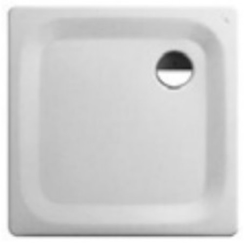 LAUFEN PLATINA Oceľová vanička štvorcová 80x80cm, biela + AntiSlip, 2.1500.1.600.040.1