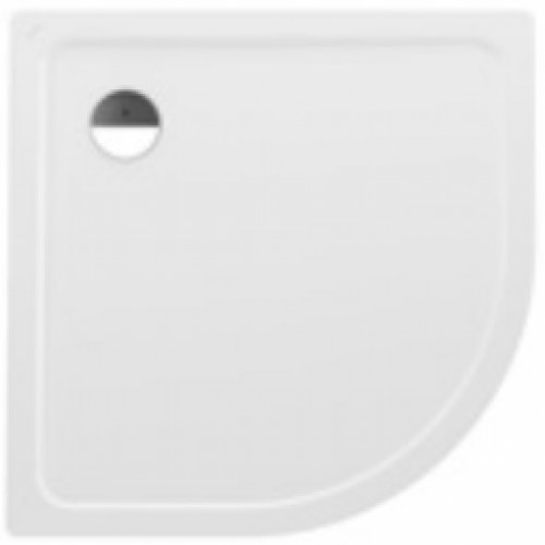 LAUFEN PLATINA Oceľová vanička štvrťkruh, pol.550mm, 100x100cm, biela, 2.1501.9.000.040.1