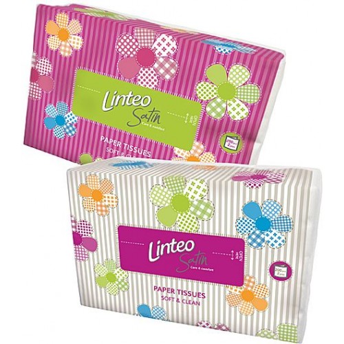 LINTEO SATIN Papierové vreckovky sáčok 200ks, biele, 2-vrstvové 30097 LINTEO SATIN Papierové vreckovky sáčok 200ks, biele, 2-vrstvové 30097