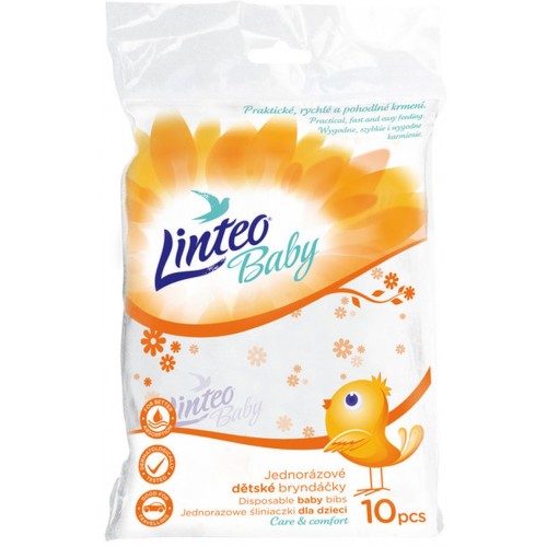 LINTEO BABY Jednorázové podbradníky 10ks 7110 LINTEO BABY Jednorázové podbradníky 10ks 7110