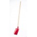 Lopata s násadou kov / drevo 80cm, červená