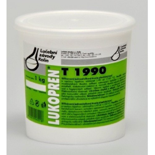 LUKOPREN T1990 plastický silikónový tmel 1 kg, šedá