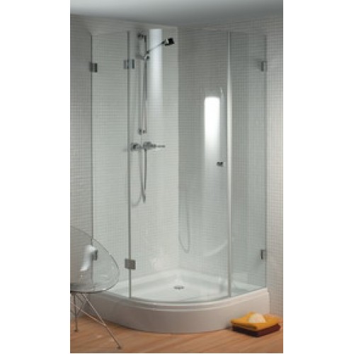 SCANDIC štvrťkruhová sprchová zástena M 308 97x97x200cm pravá