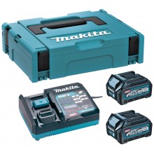 Makita 191J81-6 Sada Li-ion XGT 40V 2xBL4025 akumulátor + DC40RA nabíjačka + Makpac 1