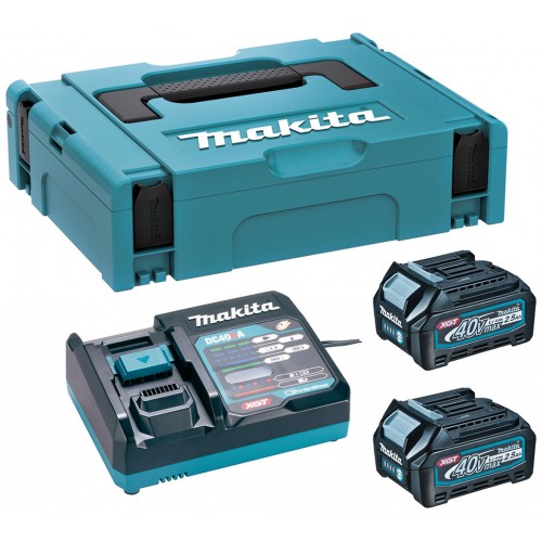 Makita 191J81-6 sada Li-ion XGT 40V 2xBL4025 akumulátor + DC40RA nabíjačka + Makpac 1