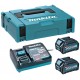 Makita 191J81-6 Sada Li-ion XGT 40V 2xBL4025 akumulátor + DC40RA nabíjačka + Makpac 1