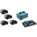 Makita 197720-6 sada aku 4xBL1830 + dvojnabíjačka DC18RD + Makpac 3