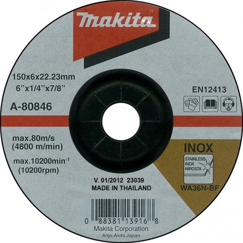 Makita A-80846 brúsny kotúč 150x6x22mm nerez