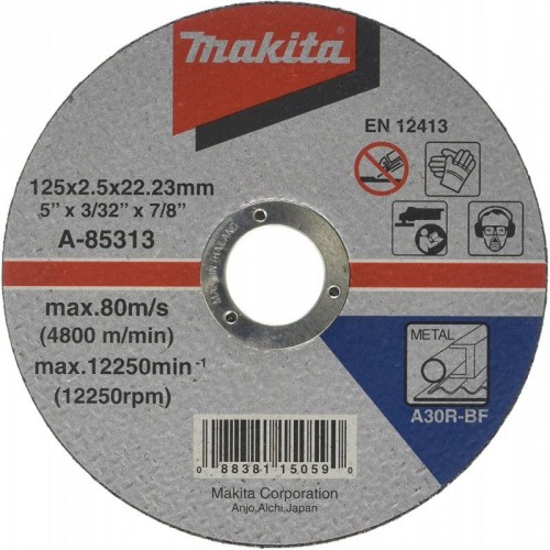 Makita A-85313 rezný kotúč 125x2,5x22mm oceľ