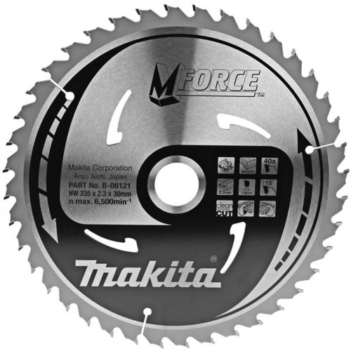 Makita Pílový kotúč HM235x30mm 40T B-08121