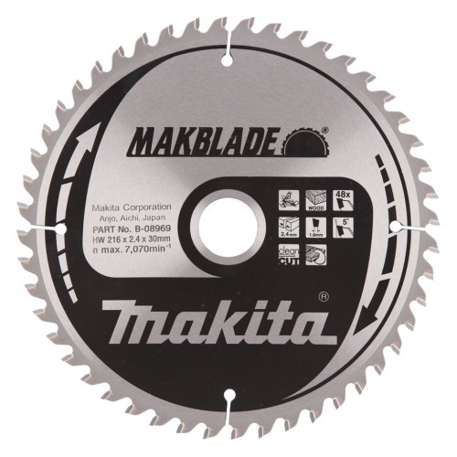 Makita B-08969 Pílový kotúč 216 x 30mm, 48Z